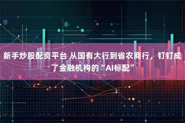 新手炒股配资平台 从国有大行到省农商行，钉钉成了金融机构的“AI标配”